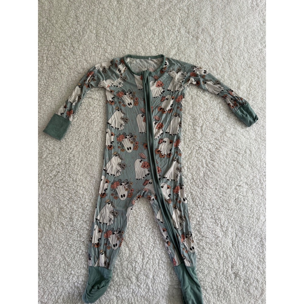 Floral Ghost Bamboo Sleeper Toddlers 18-24M Good 117